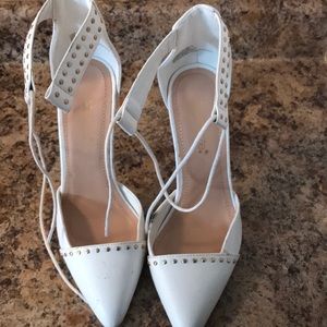 White Very High 8.5 Heels ShoeDazzle